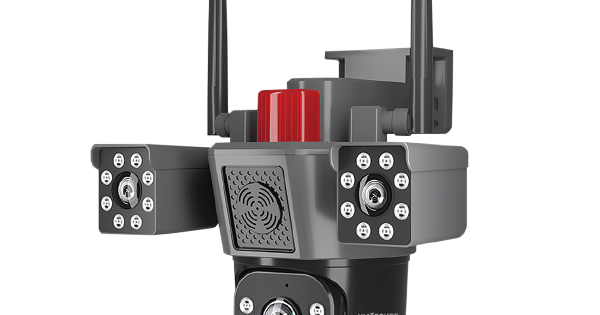 HiXecure 3 Lens Outdoor PT Camera – 3 View 6MP Security, Motion ...